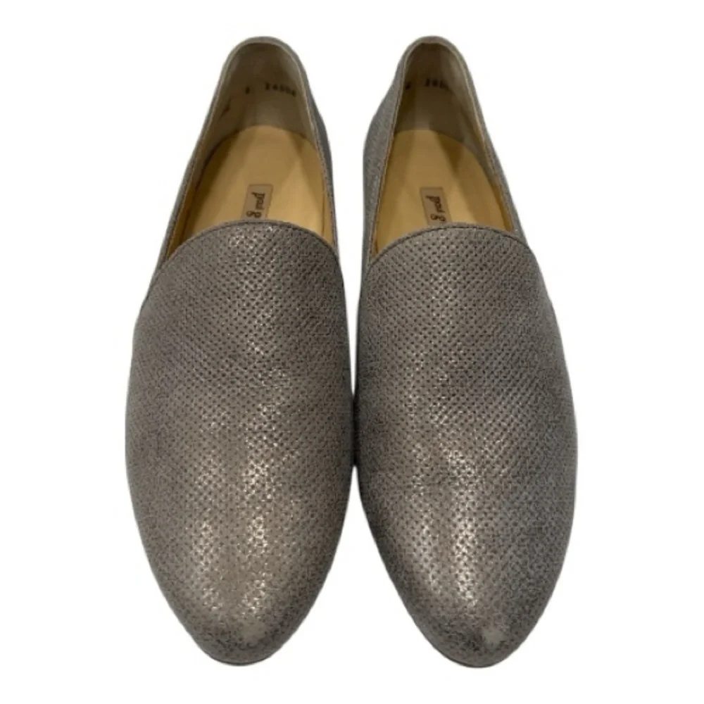Paul Green Anita Metallic Flats Almond Toe Leather UK Size 4 US 6.5